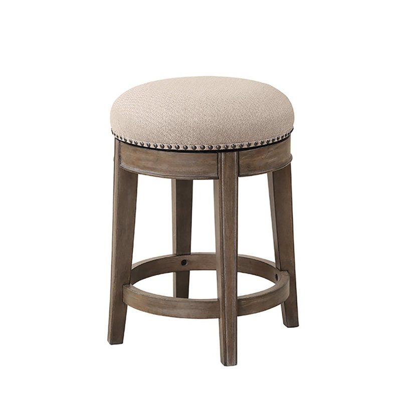 Gracie Oaks Tennison Swivel 25'' Counter Stool Wayfair